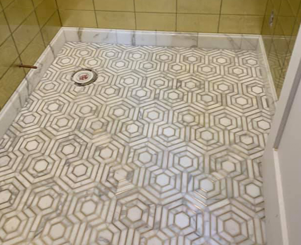 shower tile flooring
